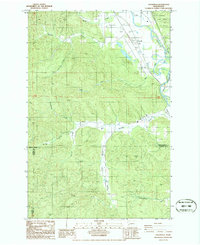 Download a high-resolution, GPS-compatible USGS topo map for Cedarville, WA (1986 edition)