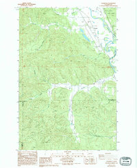 preview thumbnail of historical topo map of Grays Harbor County, WA in 1986