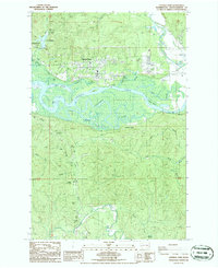 Download a high-resolution, GPS-compatible USGS topo map for Central Park, WA (1986 edition)