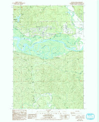 Download a high-resolution, GPS-compatible USGS topo map for Central Park, WA (1993 edition)