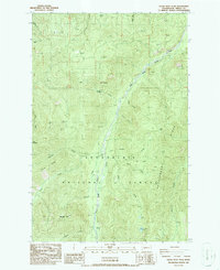 Download a high-resolution, GPS-compatible USGS topo map for Clear West Peak, WA (1986 edition)