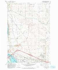 preview thumbnail of historical topo map of Franklin County, WA in 1992