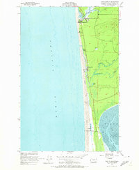1955 Map of Copalis Beach, WA, 1973 Print