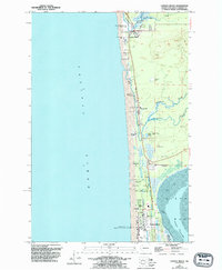1955 Map of Copalis Beach, WA, 1995 Print