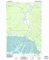 preview thumbnail of historical topo map of Grays Harbor County, WA in 1956