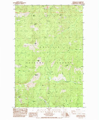 Download a high-resolution, GPS-compatible USGS topo map for Copper Butte, WA (1985 edition)