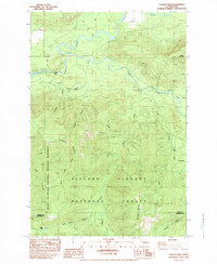 Download a high-resolution, GPS-compatible USGS topo map for Cowlitz Falls, WA (1984 edition)
