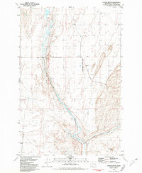 preview thumbnail of historical topo map of Adams County, WA in 1981