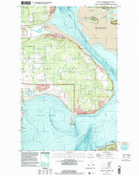preview thumbnail of historical topo map of Island County, WA in 1998