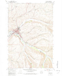 Download a high-resolution, GPS-compatible USGS topo map for Dayton, WA (1982 edition)