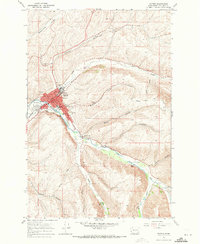 Download a high-resolution, GPS-compatible USGS topo map for Dayton, WA (1971 edition)