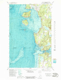 Download a high-resolution, GPS-compatible USGS topo map for Deception Pass, WA (1986 edition)