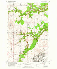 Download a high-resolution, GPS-compatible USGS topo map for Deep Creek, WA (1964 edition)