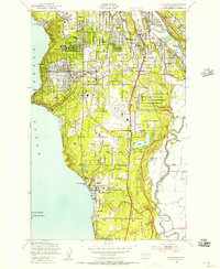 Download a high-resolution, GPS-compatible USGS topo map for Des Moines, WA (1956 edition)
