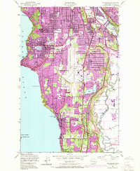 Download a high-resolution, GPS-compatible USGS topo map for Des Moines, WA (1969 edition)