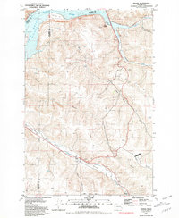Download a high-resolution, GPS-compatible USGS topo map for Dodge, WA (1981 edition)