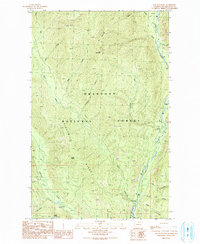 Download a high-resolution, GPS-compatible USGS topo map for Doe Mountain, WA (1991 edition)