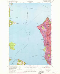 Download a high-resolution, GPS-compatible USGS topo map for Duwamish Head, WA (1969 edition)
