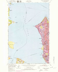preview thumbnail of historical topo map of King County, WA in 1968