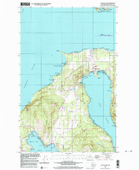 preview thumbnail of historical topo map of San Juan County, WA in 1997