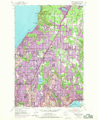preview thumbnail of historical topo map of Snohomish County, WA in 1953