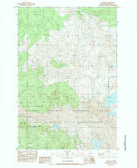 Download a high-resolution, GPS-compatible USGS topo map for Elk Rock, WA (1984 edition)