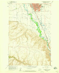Download a high-resolution, GPS-compatible USGS topo map for Ellensburg South, WA (1959 edition)