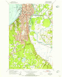 Download a high-resolution, GPS-compatible USGS topo map for Everett, WA (1955 edition)