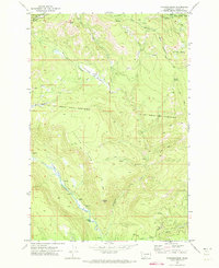 preview thumbnail of historical topo map of Yakima County, WA in 1970