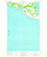 Download a high-resolution, GPS-compatible USGS topo map for False Bay, WA (1963 edition)