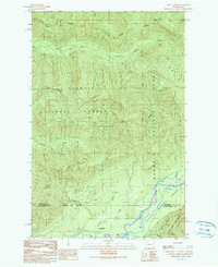 Download a high-resolution, GPS-compatible USGS topo map for Finley Creek, WA (1990 edition)