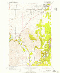 Download a high-resolution, GPS-compatible USGS topo map for Four Lakes, WA (1956 edition)