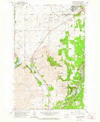 Download a high-resolution, GPS-compatible USGS topo map for Four Lakes, WA (1964 edition)