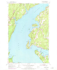 1953 Map of Raft Island, WA, 1969 Print