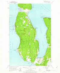 Download a high-resolution, GPS-compatible USGS topo map for Freeland, WA (1963 edition)