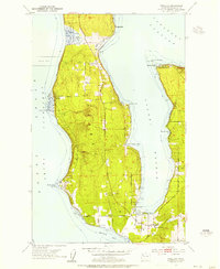 Download a high-resolution, GPS-compatible USGS topo map for Freeland, WA (1955 edition)