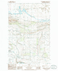 preview thumbnail of historical topo map of Grant County, WA in 1986