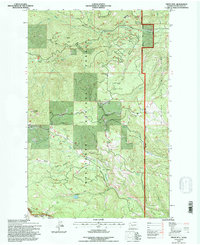 preview thumbnail of historical topo map of Kittitas County, WA in 1992