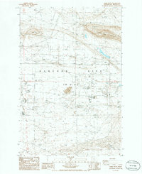 Download a high-resolution, GPS-compatible USGS topo map for Gable Butte, WA (1986 edition)