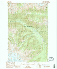 Download a high-resolution, GPS-compatible USGS topo map for Gamma Peak, WA (1988 edition)