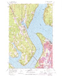 Download a high-resolution, GPS-compatible USGS topo map for Gig Harbor, WA (1976 edition)