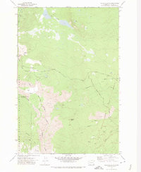 Download a high-resolution, GPS-compatible USGS topo map for Glaciate Butte, WA (1974 edition)