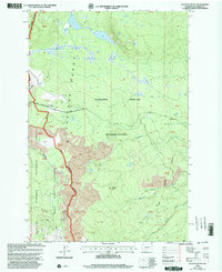 preview thumbnail of historical topo map of Yakima County, WA in 1998