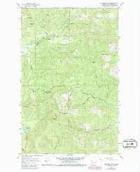 Download a high-resolution, GPS-compatible USGS topo map for Goddards Peak, WA (1986 edition)