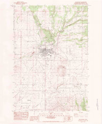 Download a high-resolution, GPS-compatible USGS topo map for Goldendale, WA (1983 edition)