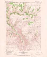 preview thumbnail of historical topo map of Klickitat County, WA in 1965