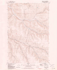 preview thumbnail of historical topo map of Garfield County, WA in 1981