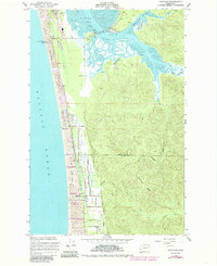 Download a high-resolution, GPS-compatible USGS topo map for Grayland, WA (1985 edition)
