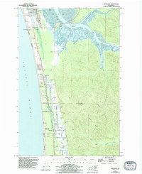 Download a high-resolution, GPS-compatible USGS topo map for Grayland, WA (1995 edition)