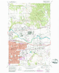Download a high-resolution, GPS-compatible USGS topo map for Greenacres, WA (1985 edition)